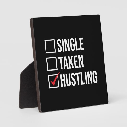 Single vs. HUSTLING, Gym, Hustle, Erfolg Fotoplatte (Vorderseite)