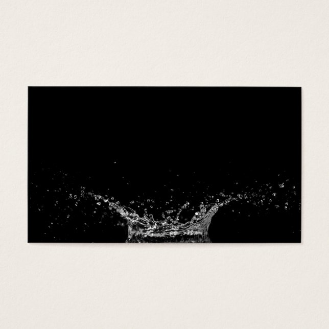 Single Wasser auf schwarzem Grund spritzen (Vorderseite)