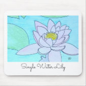 Single Water Lily Mousepad (Vorne)