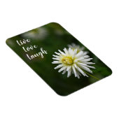 Single Weiße Blume Motivierend Magnet (Rechte Seite)