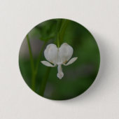 Single Weiße Blutungen Herz Button (Vorderseite)