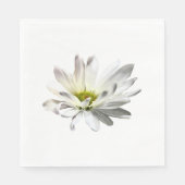 Single White Daisy Serviette (Vorderseite)