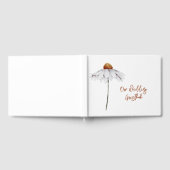 Single White Daisy Wedding Gästebuch (Voll)