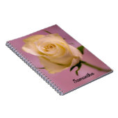 Single White Rose Spiral Notebook Notizblock (Rechte Seite)