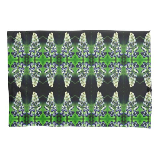 Single Wild Lila Lupine Blume Muster Kissenbezug (Vorderseite)