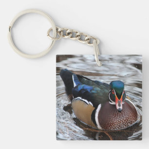 Single Wood Duck Schlüsselanhänger