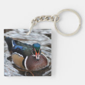 Single Wood Duck Schlüsselanhänger (Rückseite)