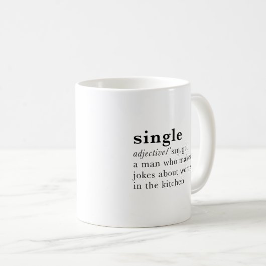Single - Wörterbuchdefinition Kaffeetasse (VorderseiteRechts)