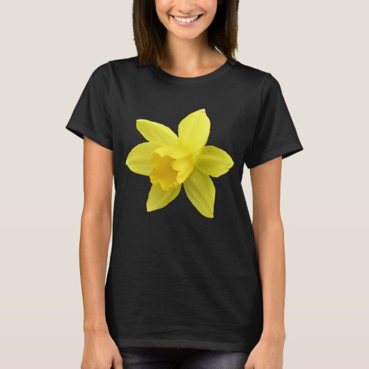 Single Yellow Daffodil Bloom T-Shirt (Vorderseite)