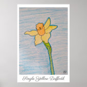Single Yellow Daffodil Poster (Vorne)