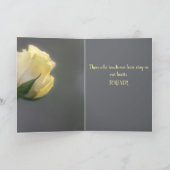 SINGLE YELLOW ROSE SYMPATHY CARD DANKESKARTE (Innenseite)