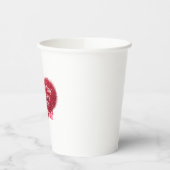 Singles valentine's day sarcastic text on heart pappbecher (Links)