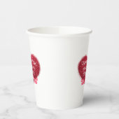 Singles valentine's day sarcastic text on heart pappbecher (Links)