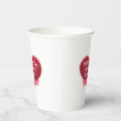 Singles valentine's day sarcastic text on heart pappbecher (Rechts)