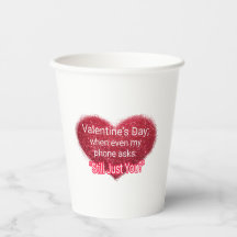 Singles Valentinstag sarkastischer Text auf Herz