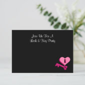 Singles Verschluss u. Schlüssel verabredeten Einladung (Stehend Vorderseite)