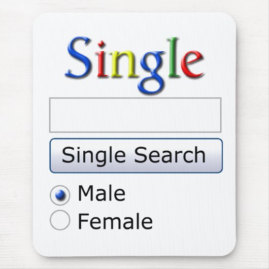 Singlesuche Mousepad (Vorne)