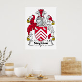 Singleton Familienwappen Poster (Küche)