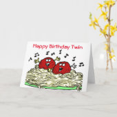 "SINGMEATBALL" NUR FÜR ***SIS*** GEBURTSTAG KARTE (Gelbe Blume)