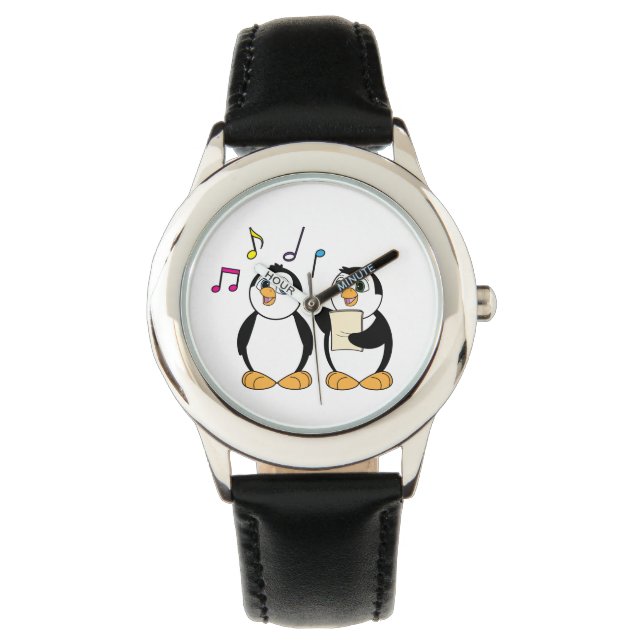 Singpinguine Armbanduhr (Vorderseite)