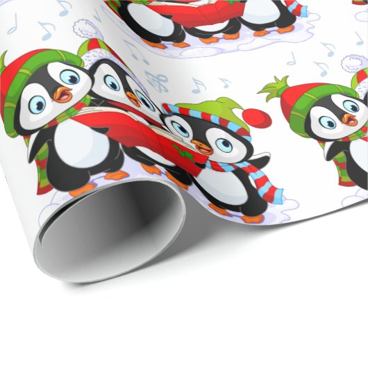 Singpinguine Geschenkpapier (Rolleneckpunkt)