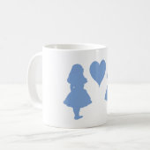 Singrün blaue Alice zu Alice Kaffeetasse (Vorderseite Links)