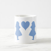 Singrün blaue Alice zu Alice Kaffeetasse (Mittel)