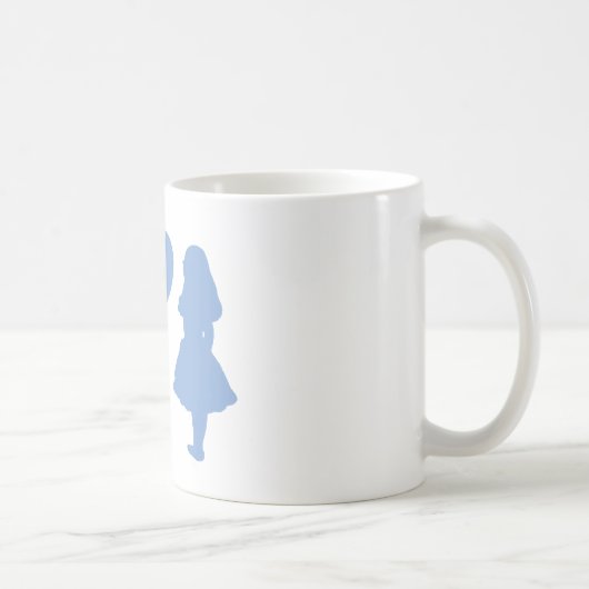 Singrün blaue Alice zu Alice Kaffeetasse (Rechts)