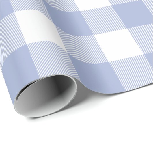 Singrün-blaues Büffel-Karo-Muster Geschenkpapier (Rolleneckpunkt)
