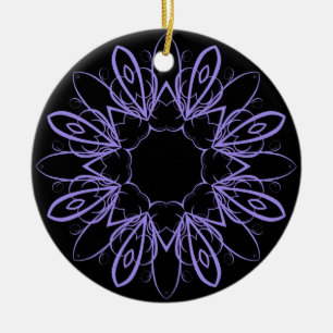 Singrün extravaganter Mandala Keramik Ornament