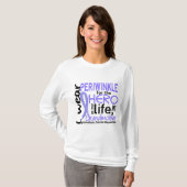 Singrün für Held-Großmutter-Esophageal Krebs T-Shirt (Vorne ganz)