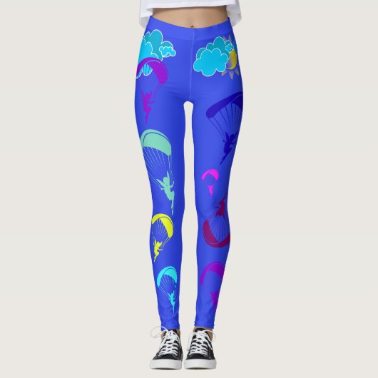Singrün-Gleitschirmfliegen-Elf-Leggings Leggings (Vorderseite)