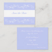 Singrün-süße BlumenSave the Date Karten (Vorne/Hinten)
