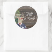 Singschwanzhirsche Runder Aufkleber (Tasche)