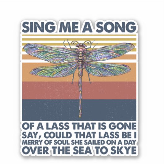 Singt mir ein Lied aus einem Liederchen, das Gone  Aufkleber (Vorderseite)