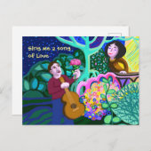 Singt mir ein Lied der Liebe Ankündigungspostkarte (Vorne/Hinten)