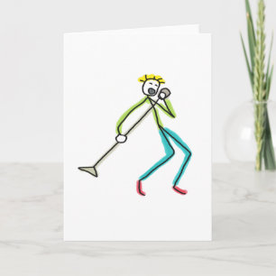Singt Stickman Karte