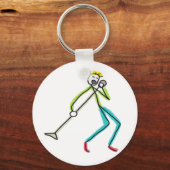 Singt Stickman Schlüsselanhänger (Rückseite)