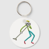 Singt Stickman Schlüsselanhänger (Rückseite)