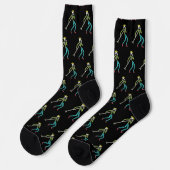 Singt Stickman Socken (Linkes Detail)
