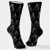 Singt Stickman Socken (Gewinkelt)