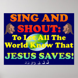 Singt und ruft dem Herrn, der ganzen Welt! Poster