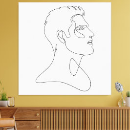 Singular Essence - Minimalistische Männerkunst Leinwanddruck