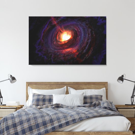 Singularität Leinwanddruck (Insitu (Schlafzimmer))