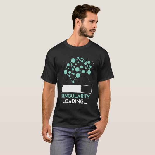 Singularity Loading Ai Prompt Ificial Intelligence T-Shirt (Vorne ganz)