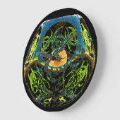 Singularity Powered Computer Virus Große Wanduhr (Winkel)