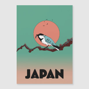 Singvogel am frühen Morgen Magnetkarte