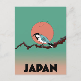 Singvogel am frühen Morgen Postkarte