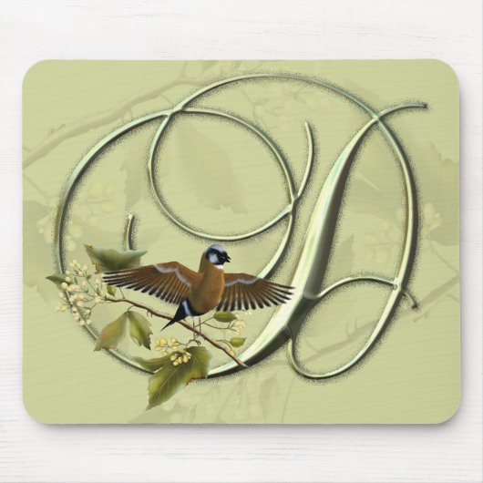 Singvogel Anfangsd Mousepad (Vorne)