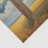 Singvögel auf rosa Blume Zweigstelle Seidenpapier (Ausschnitt)